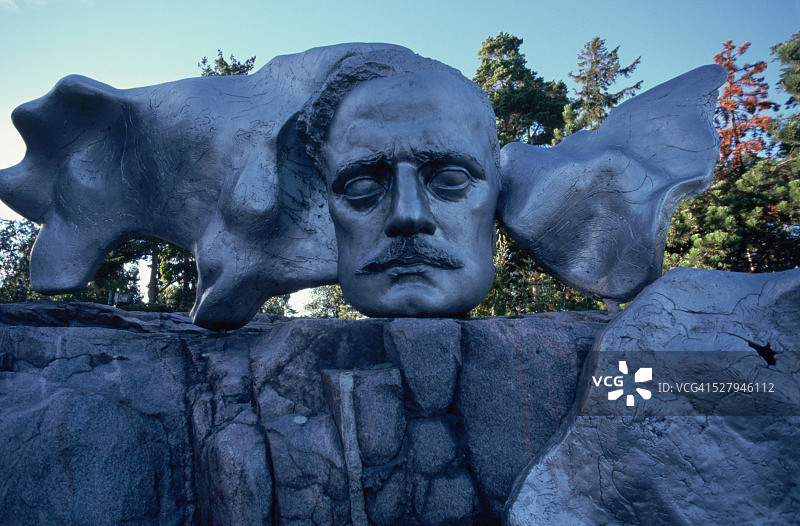 埃拉·希尔图宁创作的西贝柳斯纪念碑细节图片素材