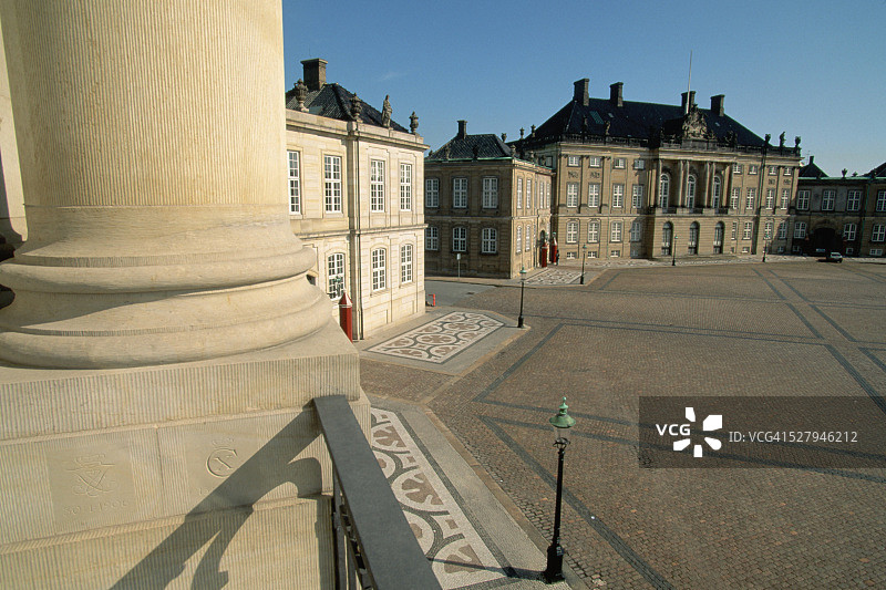 阿美琳堡宫的克里斯蒂安七世国王宫殿图片素材