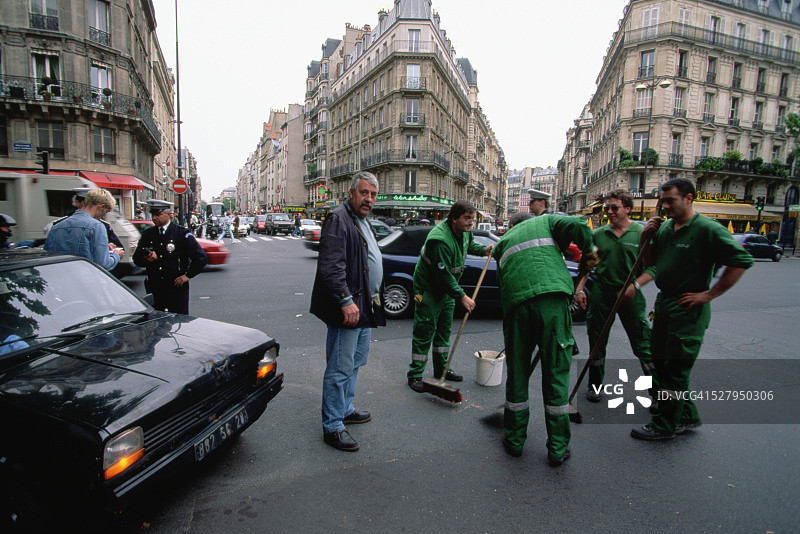 事故清理队正在工作图片素材