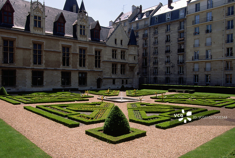 弗内图书馆花园图片素材