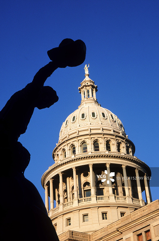 德克萨斯州议会大厦穹顶，奥斯汀图片素材