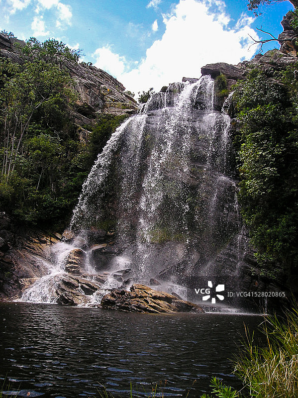 塞拉多锡波的孔戈尼亚斯瀑布图片素材