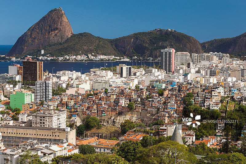 贫民窟和中产阶级社区图片素材