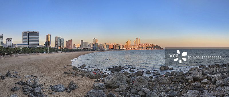 韩国釜山海云台海滩图片素材