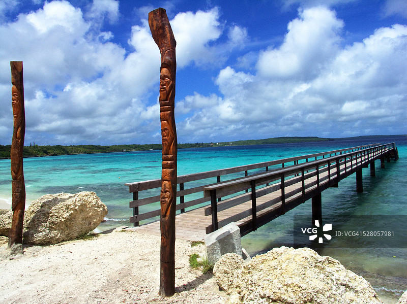 新喀里多尼亚浮桥图片素材