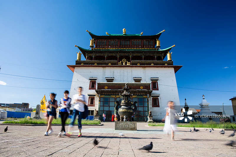 乌兰巴托甘丹寺图片素材
