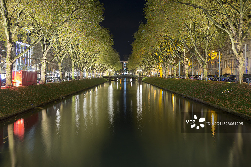 杜塞尔多夫国王大道购物街图片素材