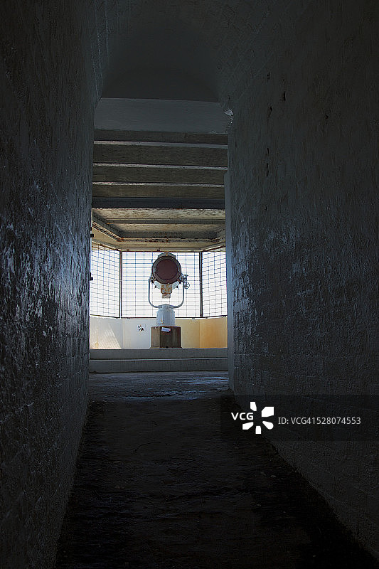 探照灯，针，怀特岛图片素材