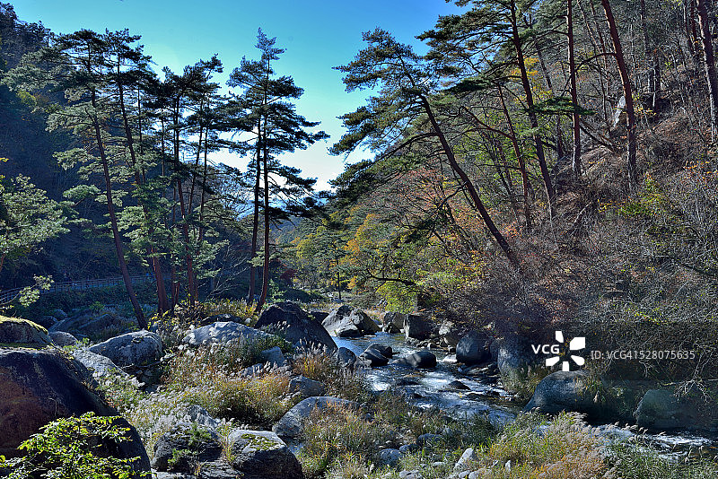 秋季升仙峡图片素材