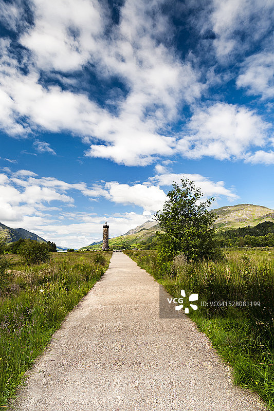 苏格兰格伦芬南纪念碑图片素材