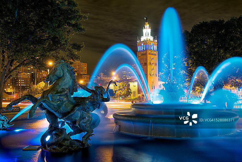 皇家蓝Jc Nichols喷泉图片素材