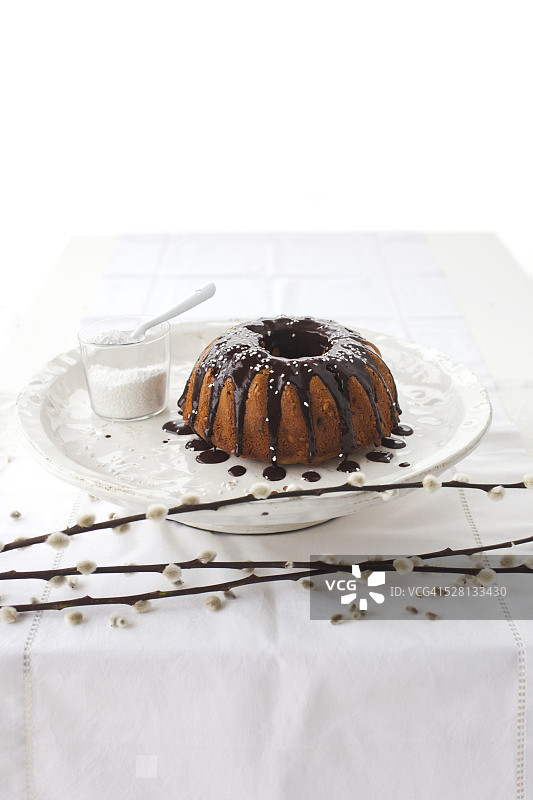 巧克力咖啡蛋糕图片素材