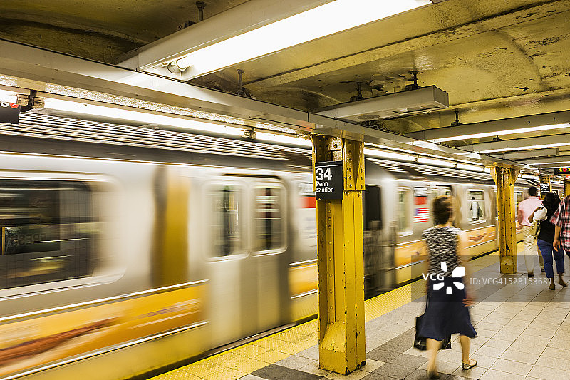 34号宾州地铁站图片素材