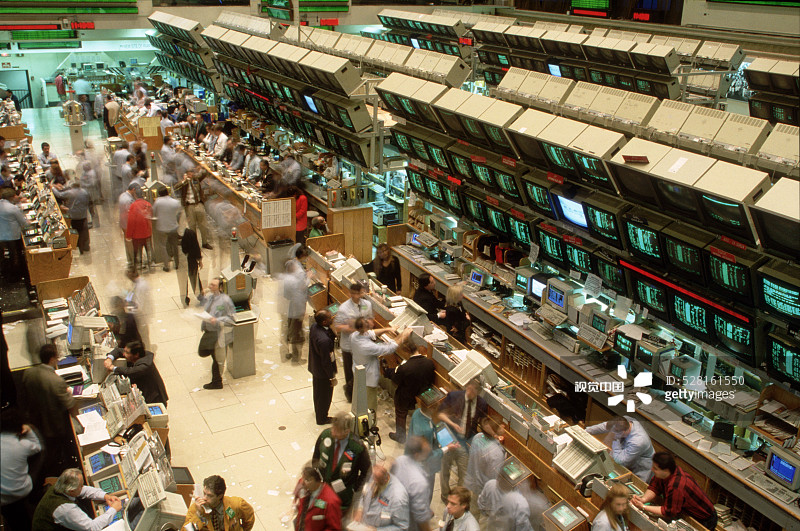 美国证券交易所图片素材