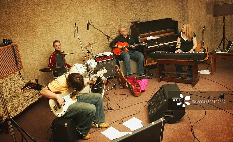乐队排练图片素材