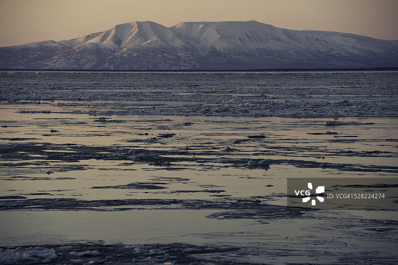 苏西特纳山，沃伦佐夫角公园，美国阿拉斯加州安克雷奇图片素材