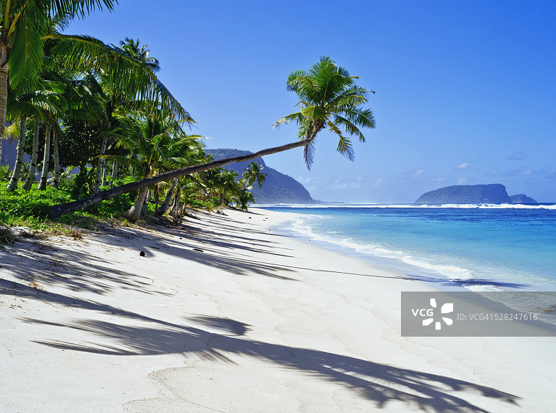 乌波卢岛东南海岸；萨摩亚，乌波卢图片素材