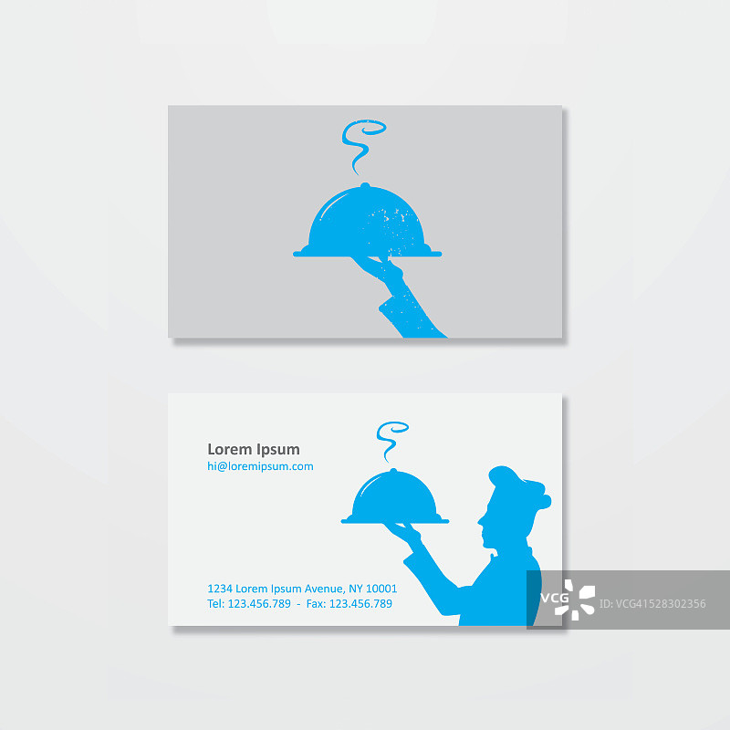 厨师Logo和名片图片素材