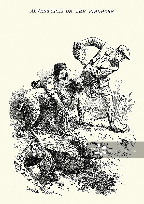 在苏格兰芬德霍恩河上的探险图片素材