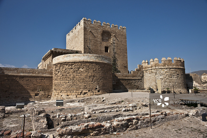 西班牙安达卢西亚阿尔梅里亚致敬塔图片素材