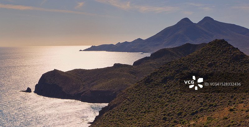 阿尔梅里亚省加塔角-尼哈尔自然公园紫水晶瞭望点景色图片素材