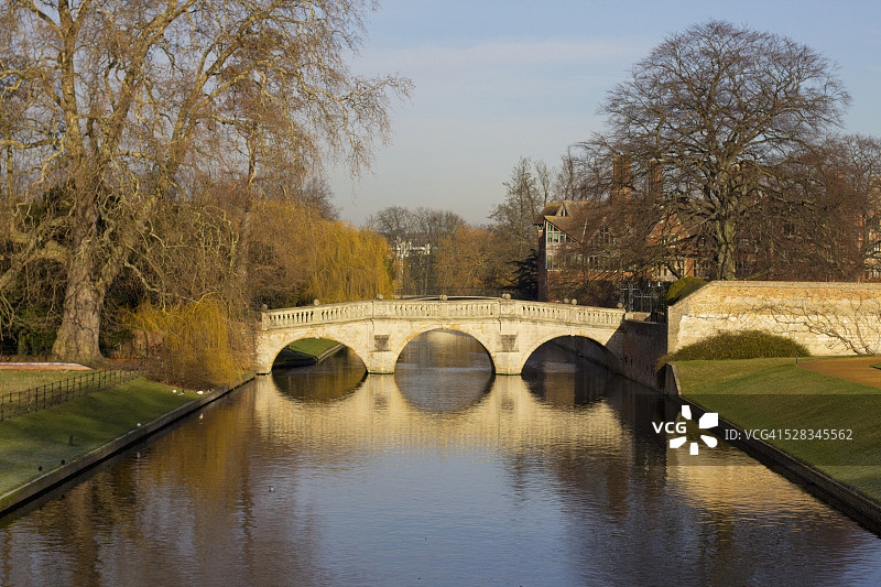 英国剑桥克莱尔学院桥图片素材
