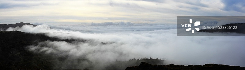 爱尔兰科克郡格伦加里夫附近；清晨薄雾图片素材