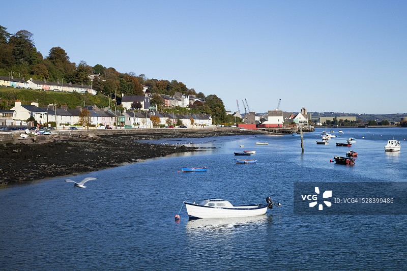 科克郡西通道港口的船只，爱尔兰图片素材