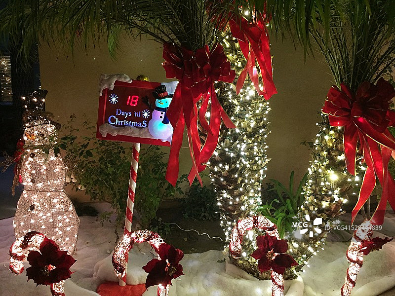 圣诞节照明图片素材