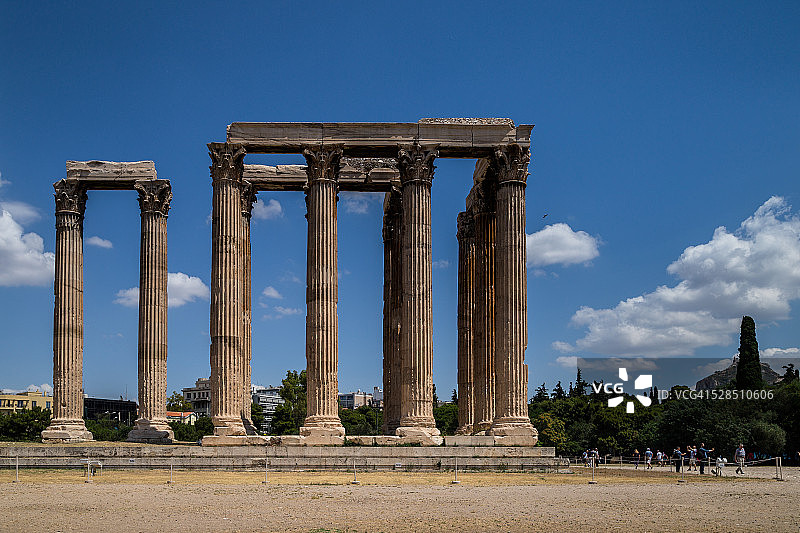 奥林匹亚宙斯神庙鸟瞰图图片素材