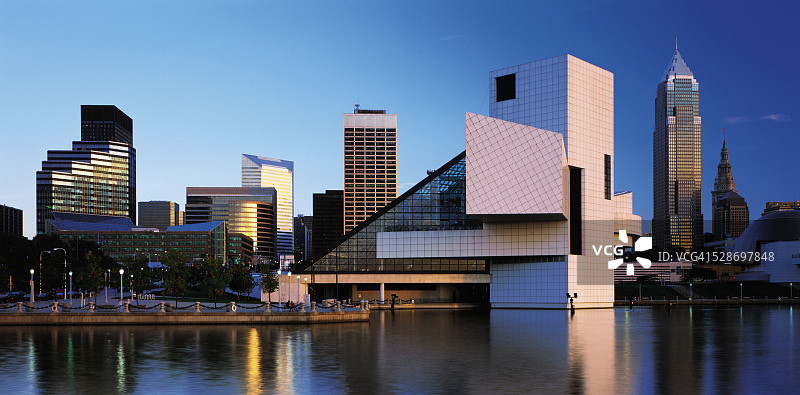 俄亥俄州克利夫兰摇滚名人堂图片素材