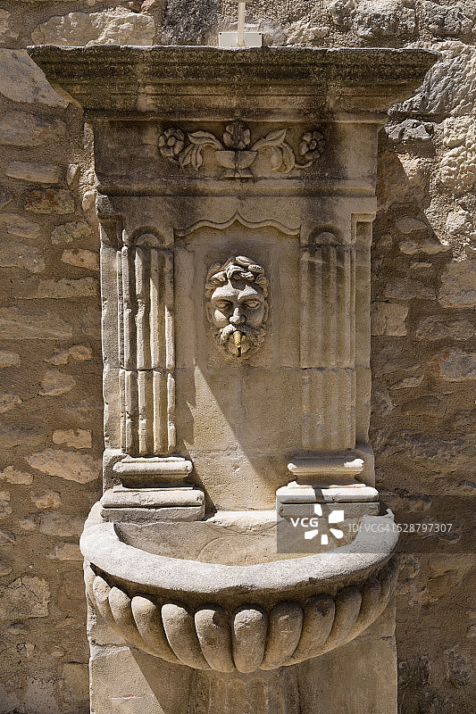 拉科斯特街上的喷泉图片素材