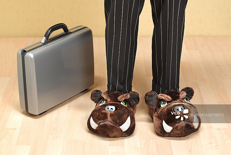 穿着斗牛犬鞋的银行家图片素材