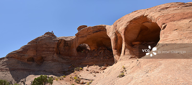 犹他州柱廊拱门全景图片素材