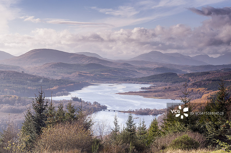 苏格兰高地的加里湖图片素材