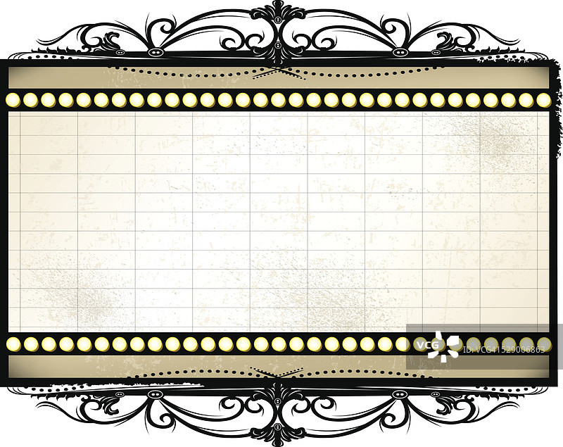 复古剧院广告牌背景图片素材