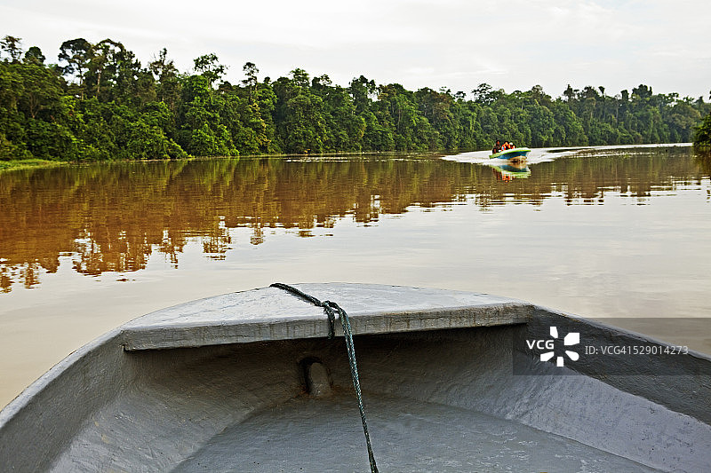 京那巴当岸河，沙巴，马来西亚图片素材
