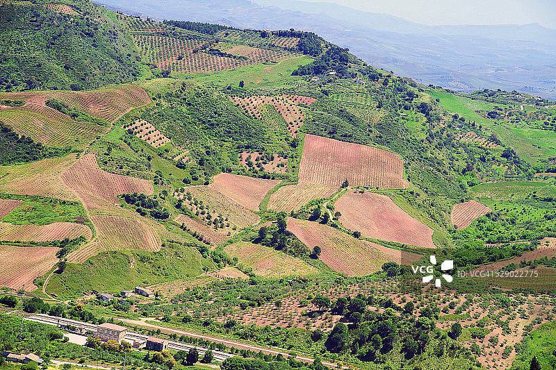 西西里岛农业景观图片素材