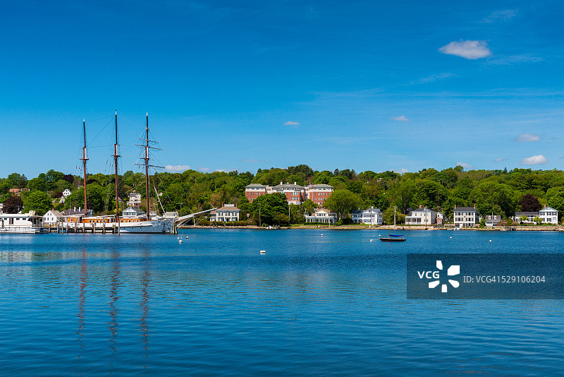 康涅狄格州神秘的帆船图片素材