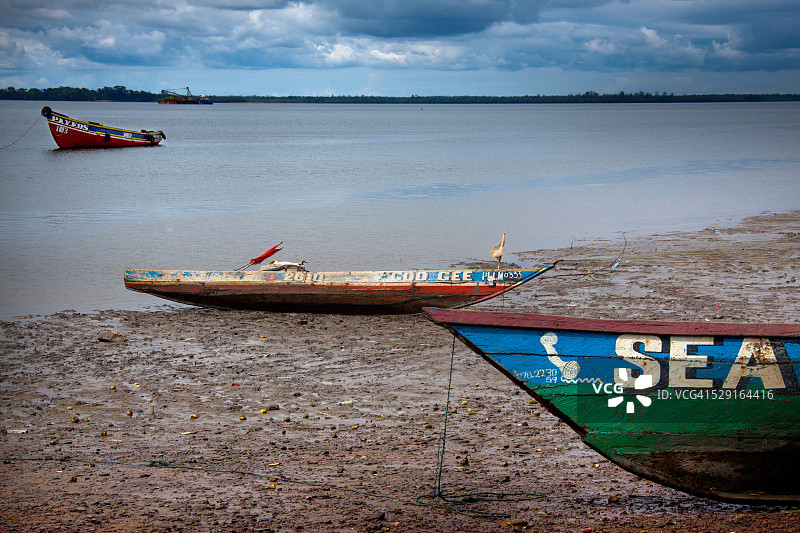 塞拉利昂洛科港邦斯岛海滩,西非图片素材