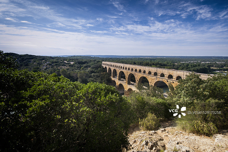 加尔桥的壮丽图片素材
