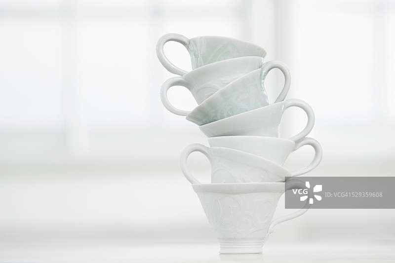 德国巴伐利亚的白色杯子图片素材