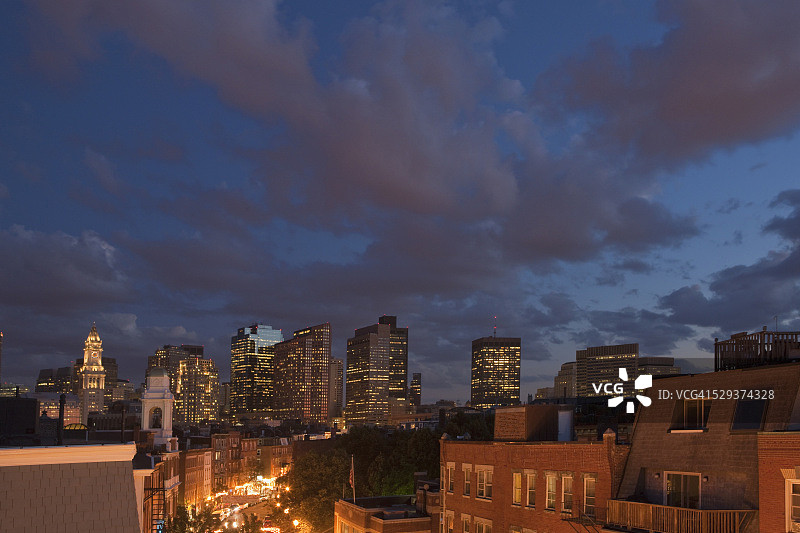 晚上的城市图片素材