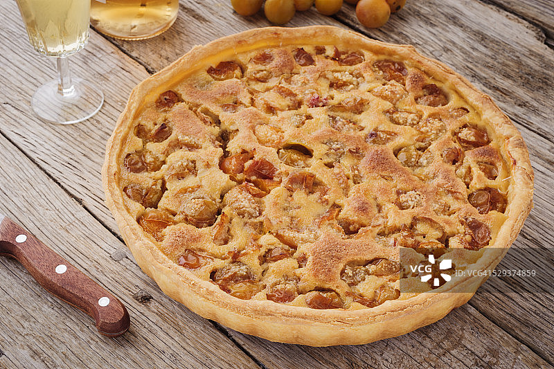 美丽布拉斯李梅子馅饼图片素材