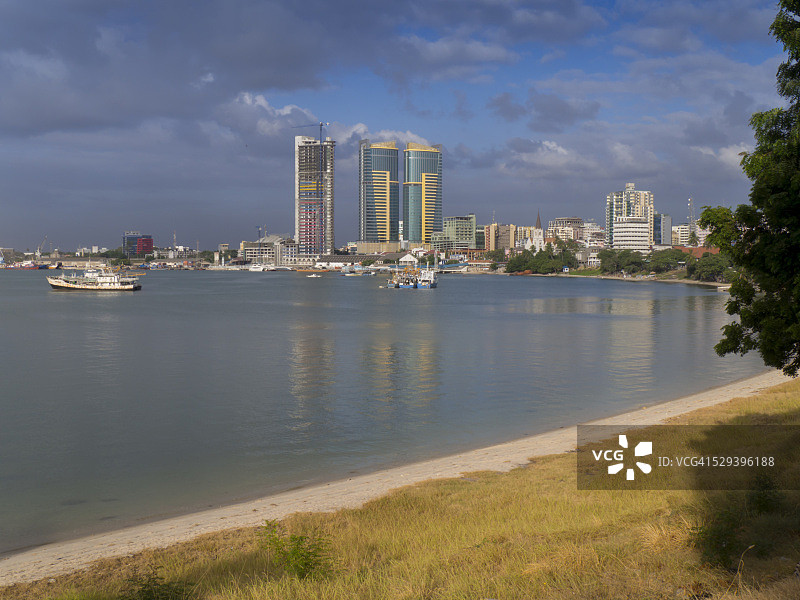 城市天际线海港图片素材