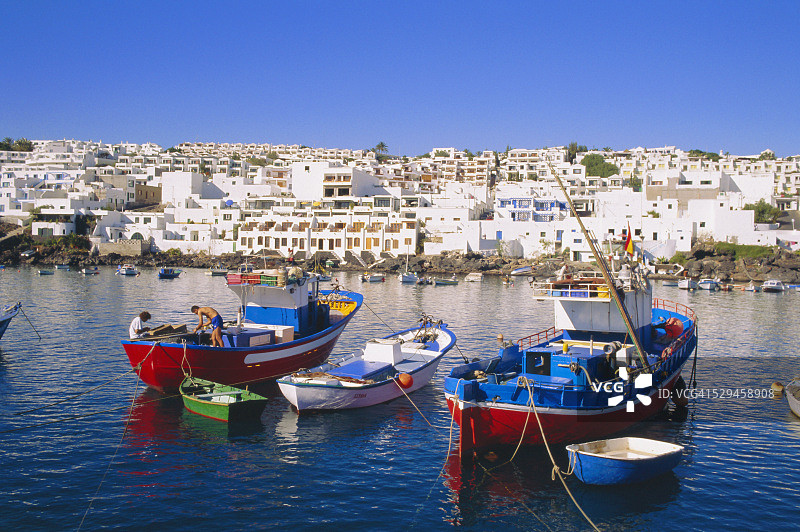 西班牙加那利群岛卡门港图片素材