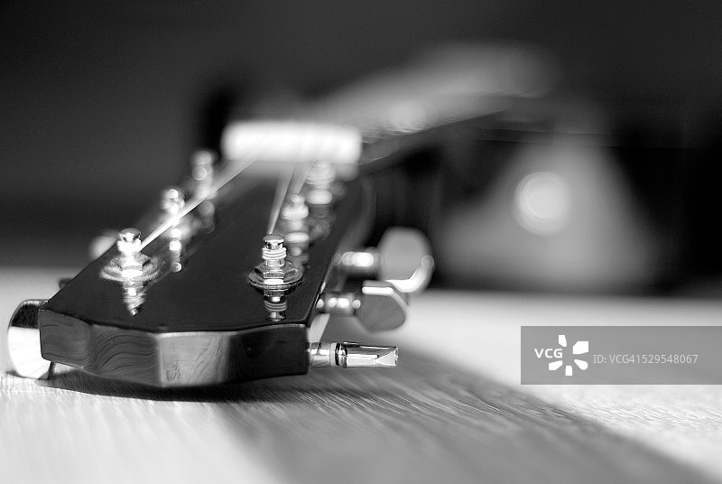 吉他琴头特写图片素材