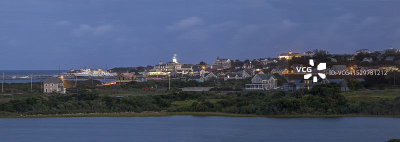 黄昏时分的新肖勒姆风光图片素材