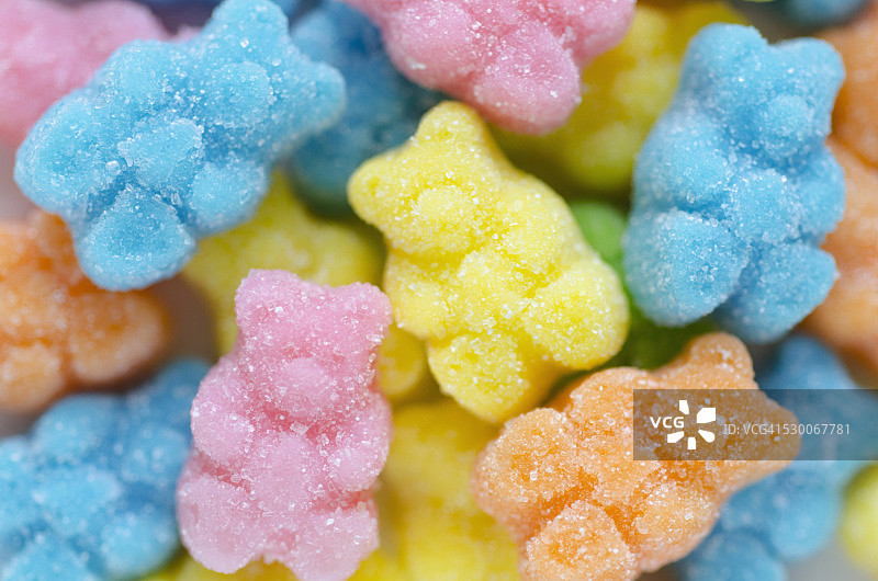 橡皮糖熊特写图片素材