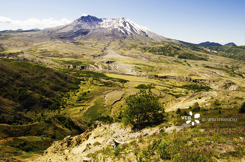 美国华盛顿州圣海伦火山图片素材